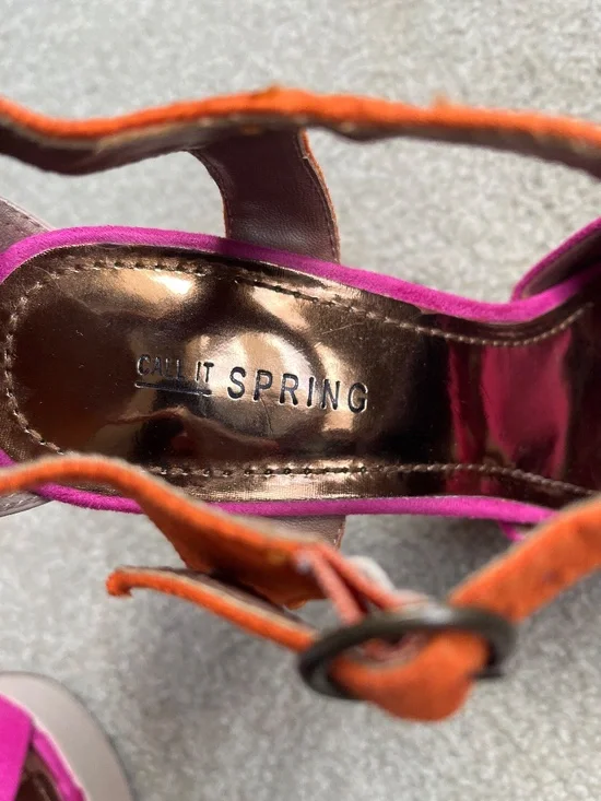 Spring Suede Multi-Coloured Heels - Picture 8 of 11